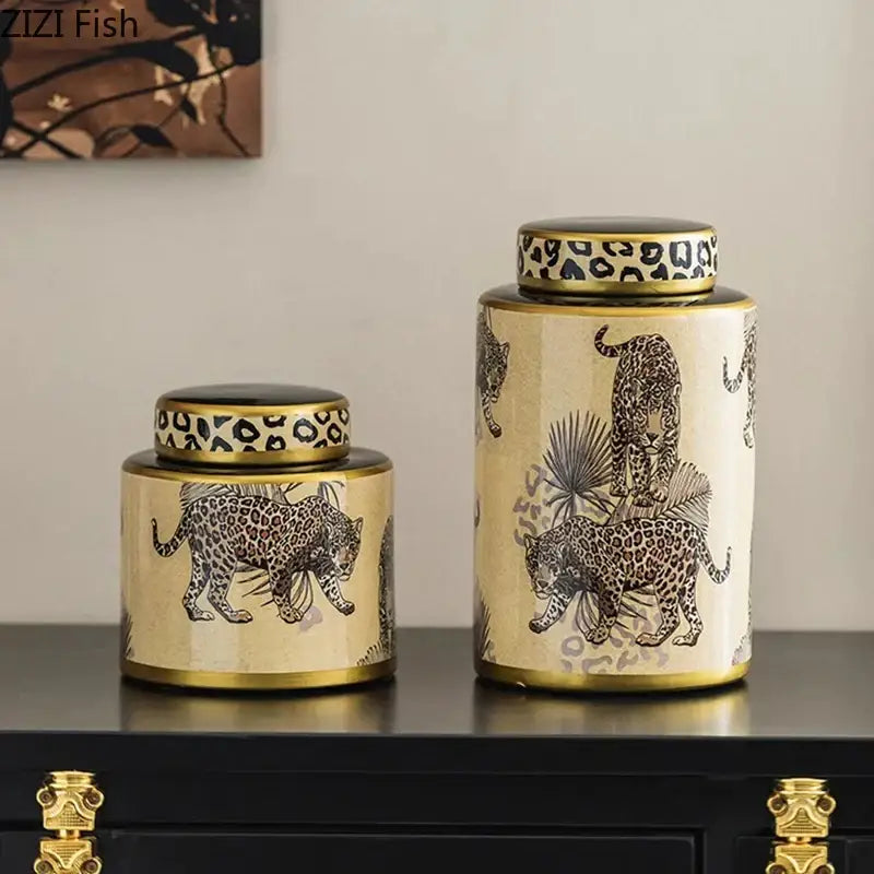 Cream Ceramic Storage Jar