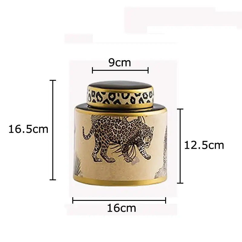 Cream Ceramic Storage Jar