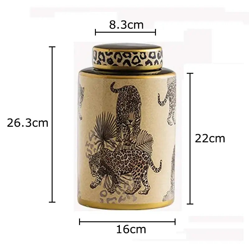 Cream Ceramic Storage Jar