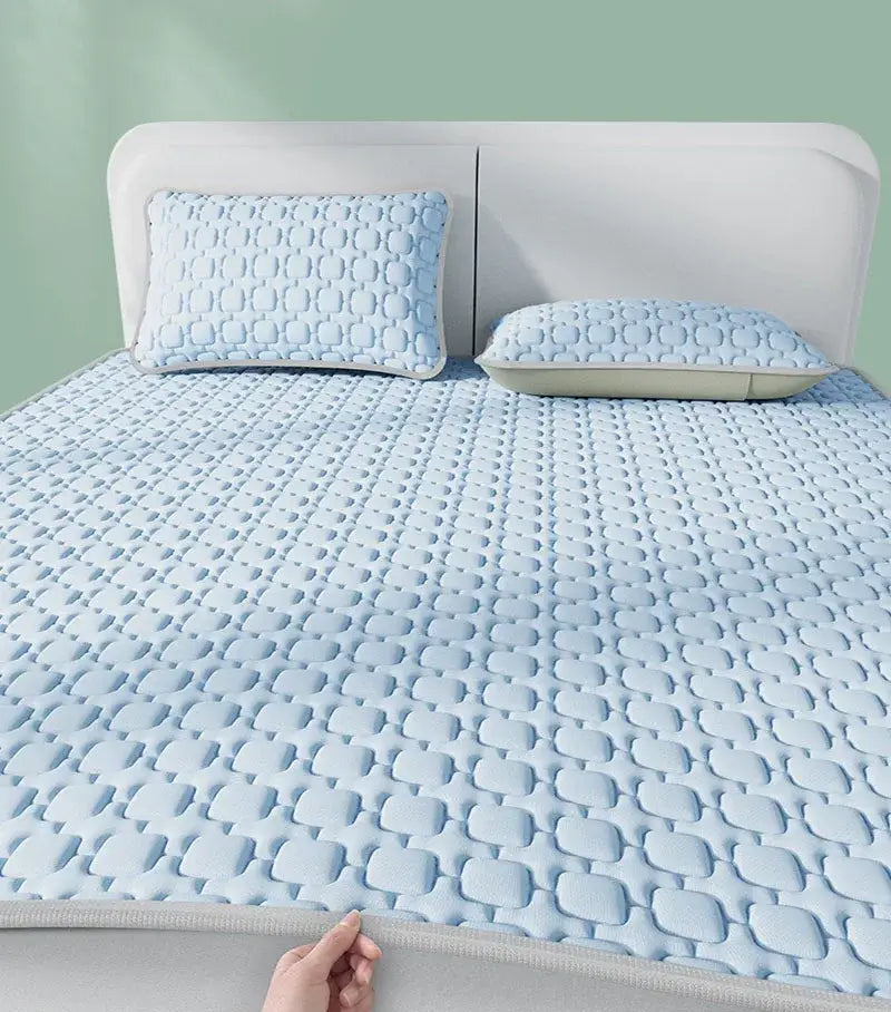 Blue Beige Cooling Latex Pad