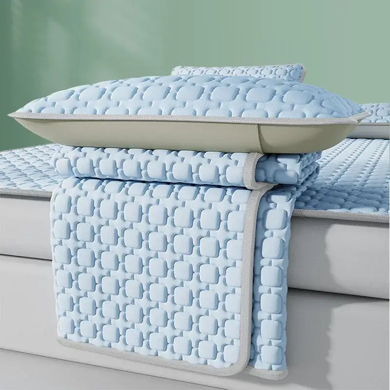 Blue Beige Cooling Latex Pad