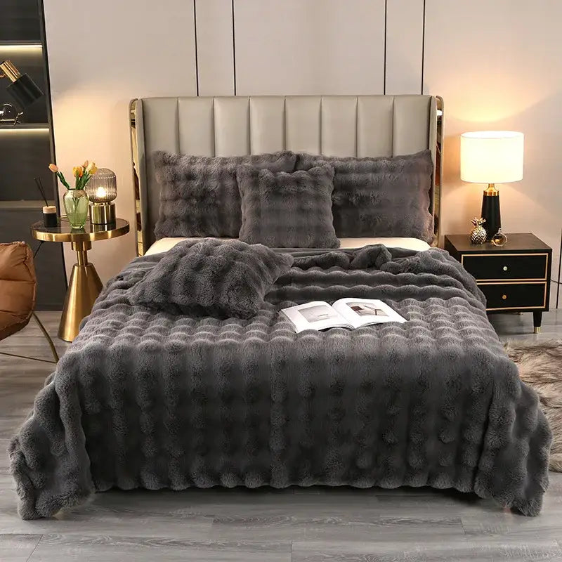 Blue Velvet Throw Blanket