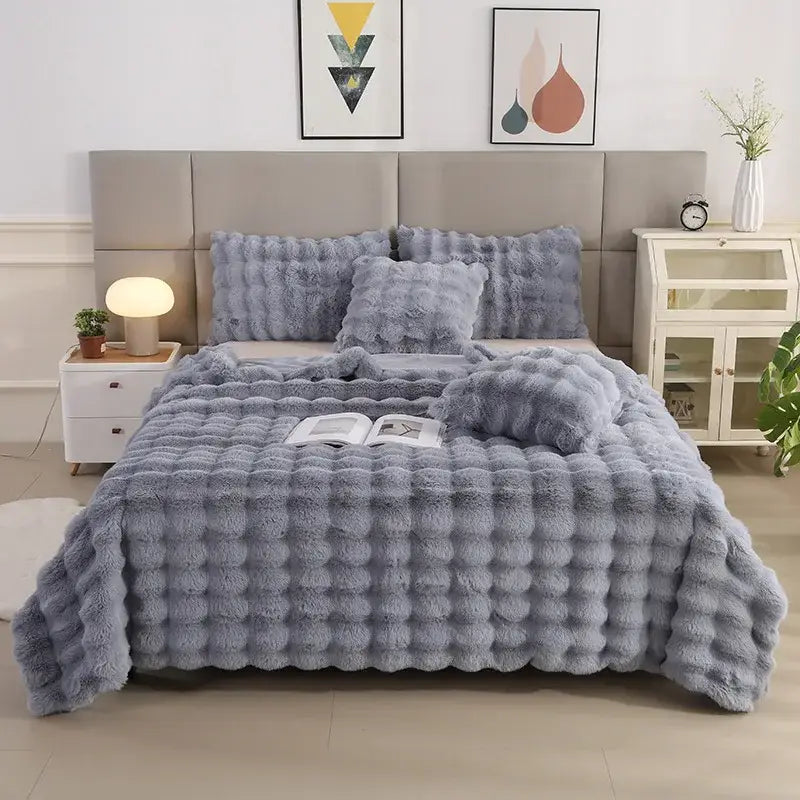Blue Velvet Throw Blanket