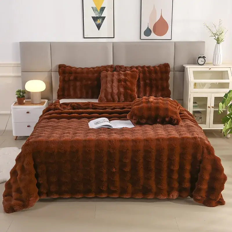 Blue Velvet Throw Blanket