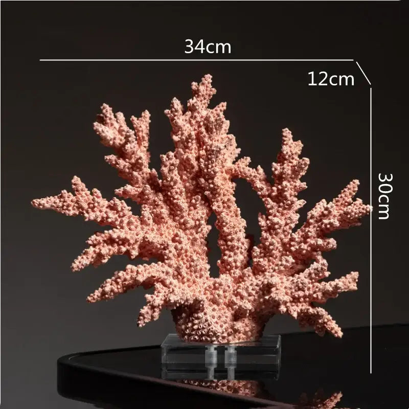 Blue Coral Sculpture Decor