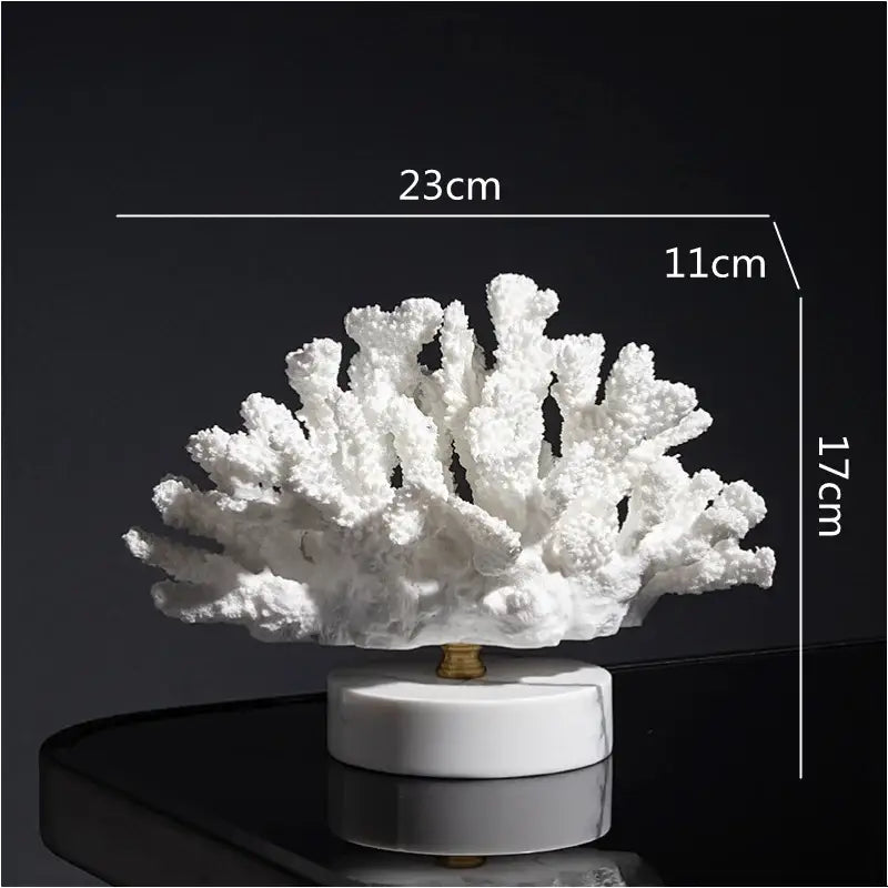 Blue Coral Sculpture Decor