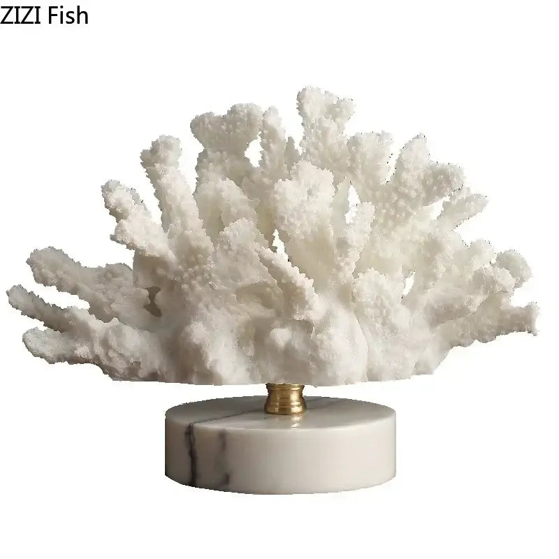 Blue Coral Sculpture Decor