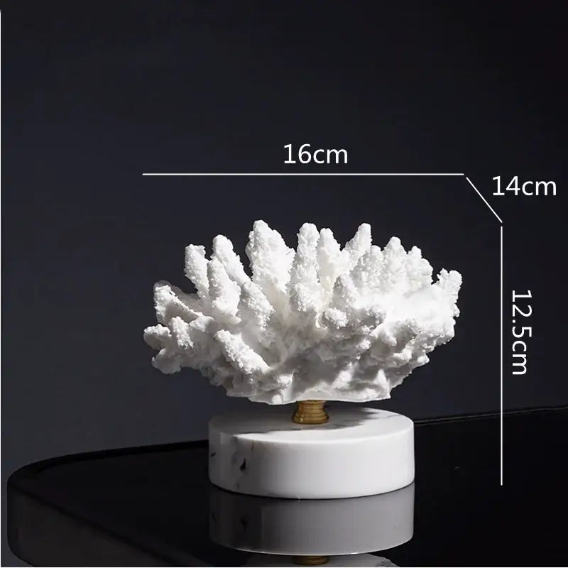 Blue Coral Sculpture Decor