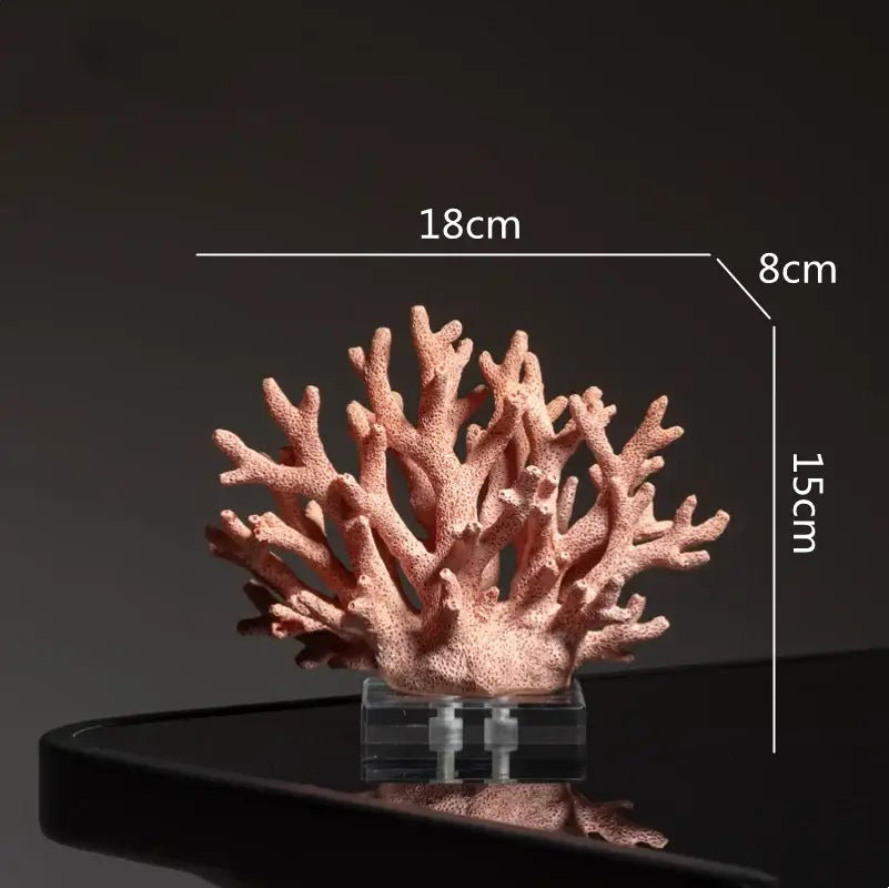 Blue Coral Sculpture Decor