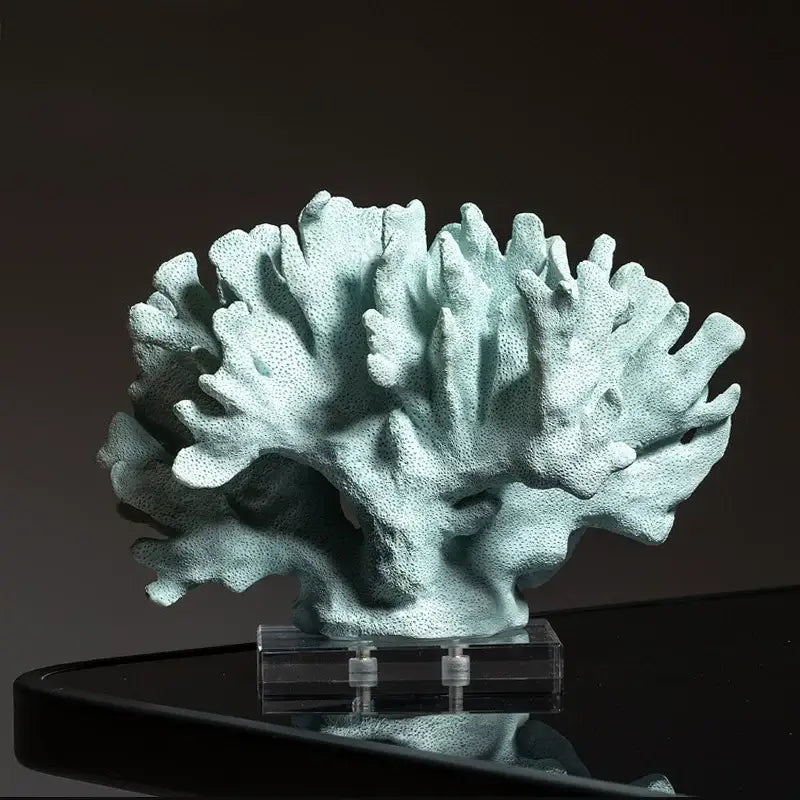 Blue Coral Sculpture Decor