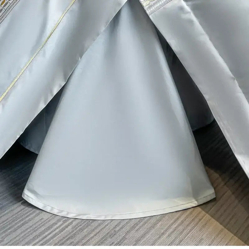 Blue Cotton Embroidered Duvet