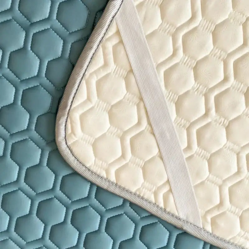 Blue Latex Bed Mat Set