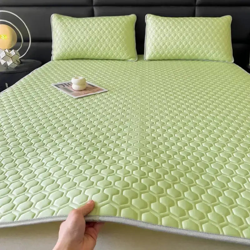 Blue Latex Bed Mat Set