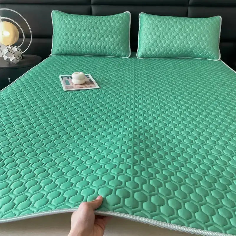 Blue Latex Bed Mat Set