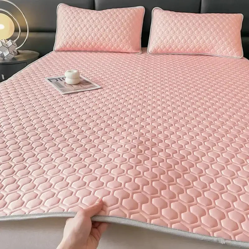 Blue Latex Bed Mat Set