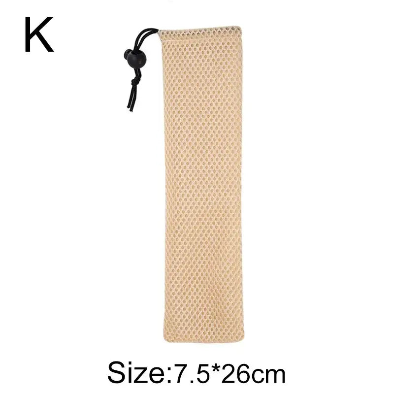 Blue Mesh Cutlery Case