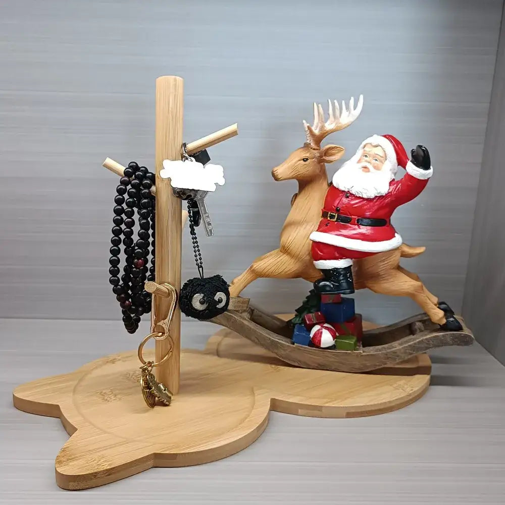 Brown Wooden Key Rack