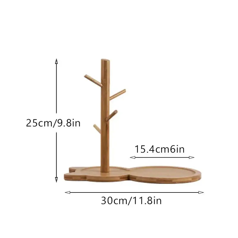 Brown Wooden Key Rack