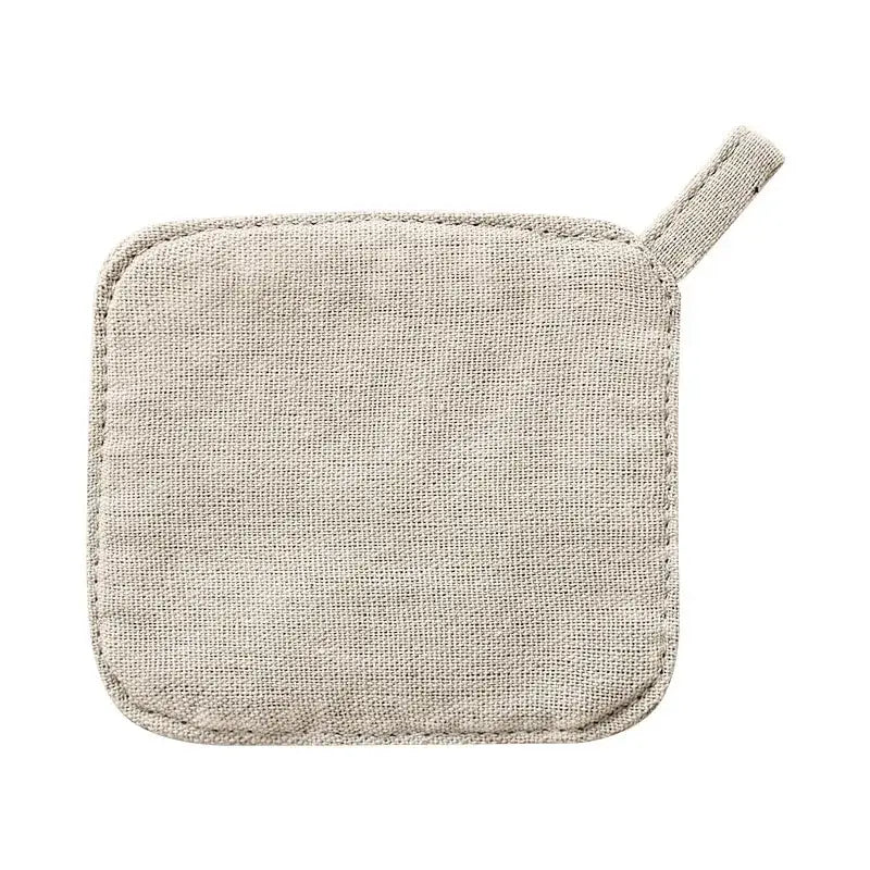 Gray Cotton Linen Coasters