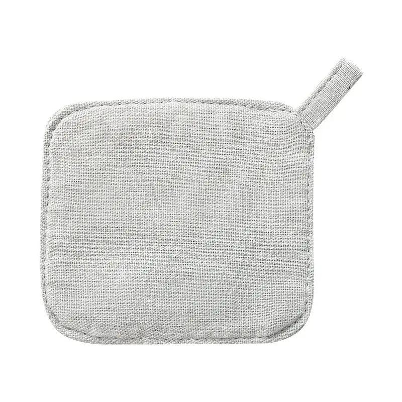 Gray Cotton Linen Coasters