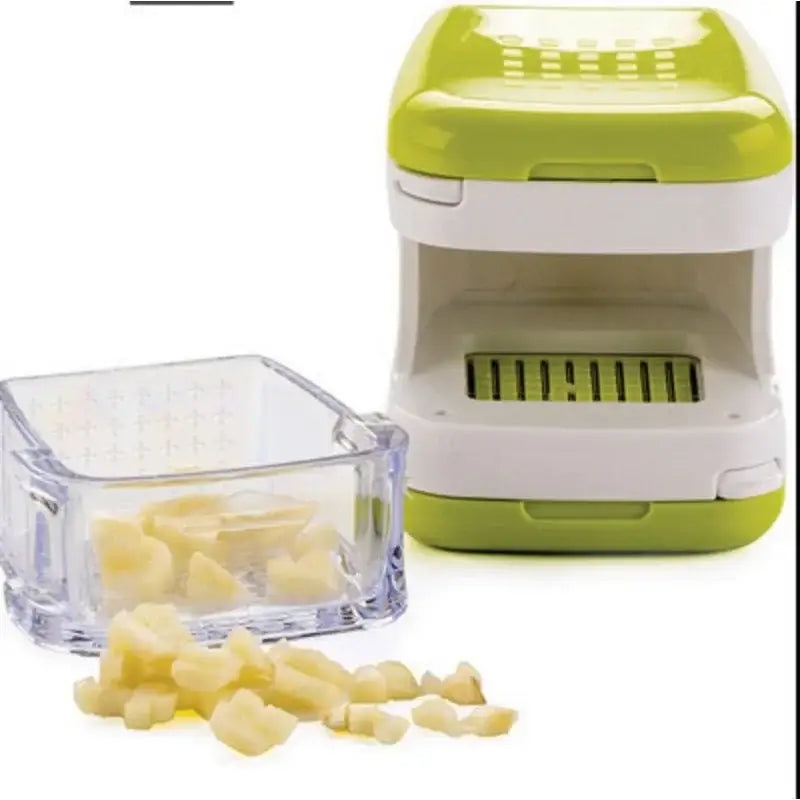 Green White Garlic Press
