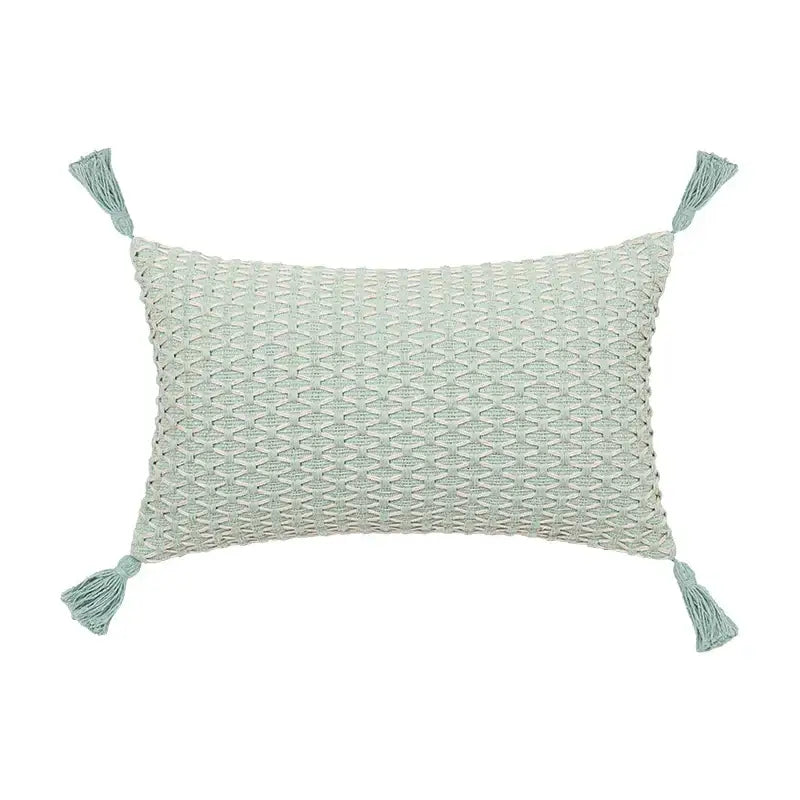 Cream Linen Embroidered Cushion