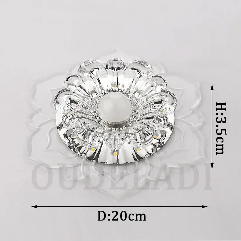 Crystal Flower Ceiling Light