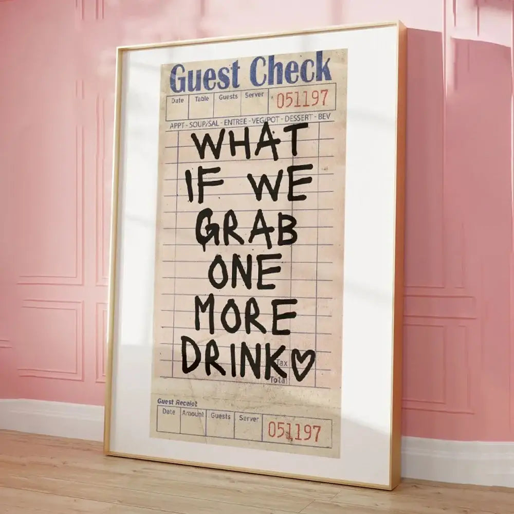 Pink Orange Quote Poster