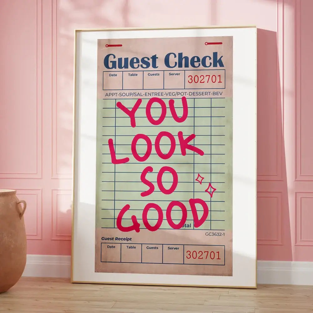 Pink Orange Quote Poster