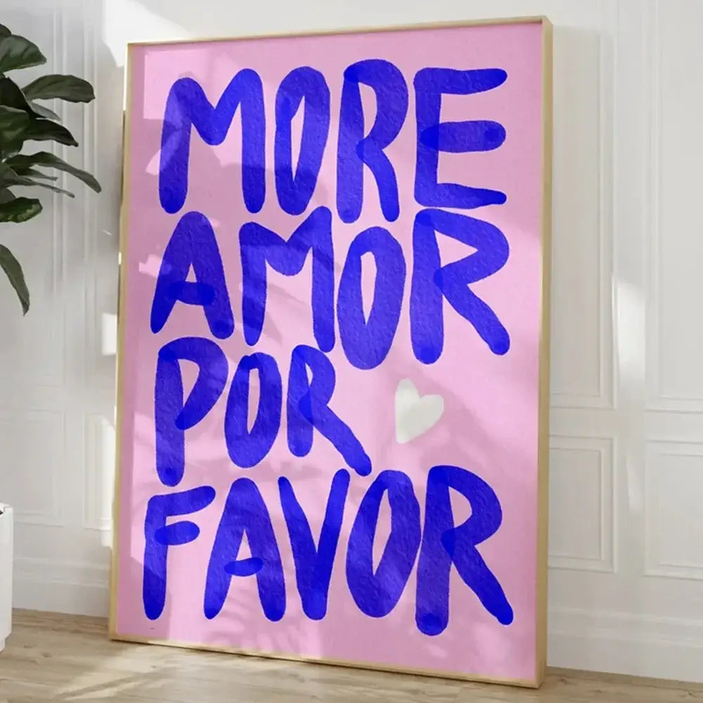 Pink Orange Quote Poster