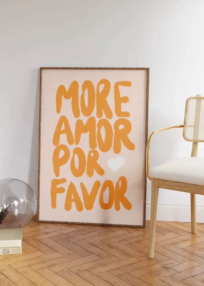 Pink Orange Quote Poster
