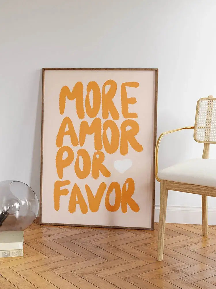 Pink Orange Quote Poster