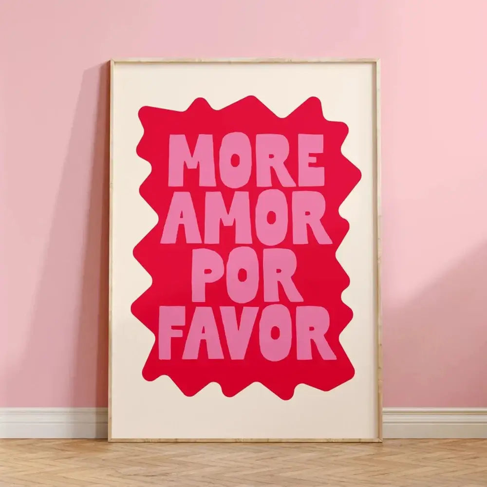 Pink Orange Quote Poster
