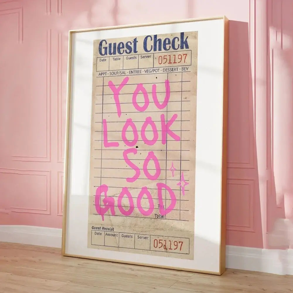 Pink Orange Quote Poster