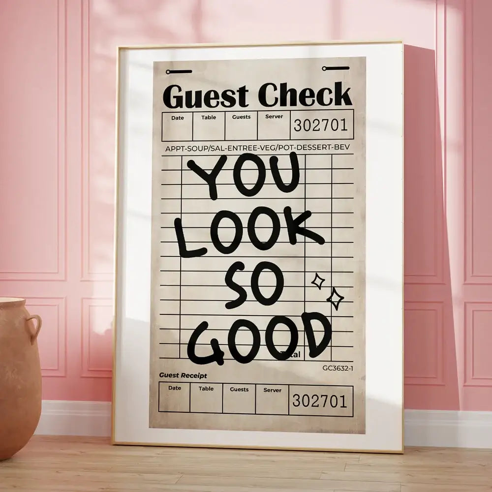 Pink Orange Quote Poster