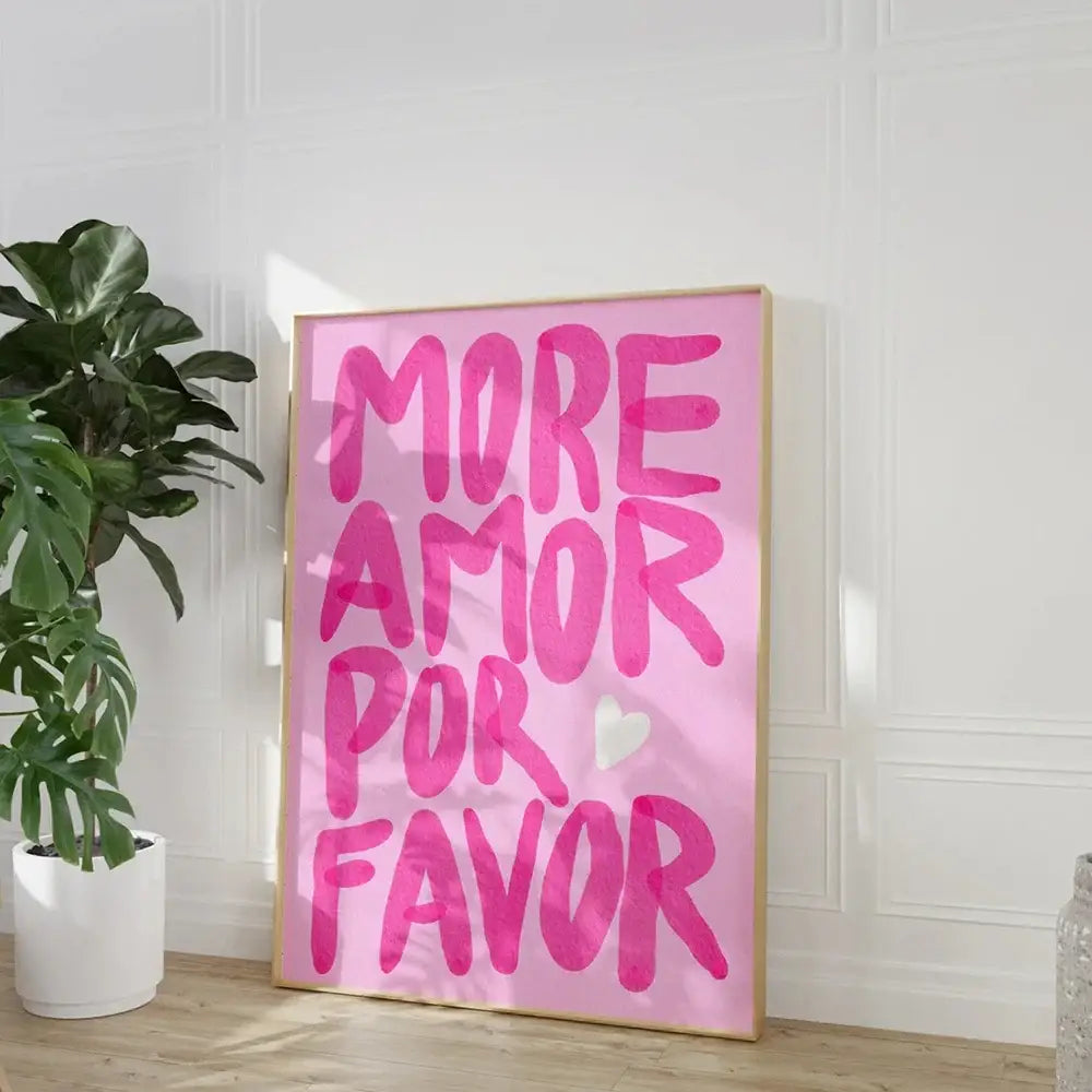 Pink Orange Quote Poster