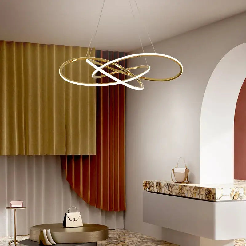 Gold Leaf Pendant Lamp