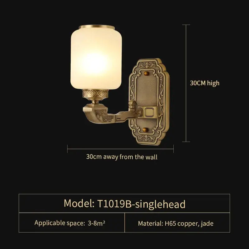 Gold Jade Chandelier Light