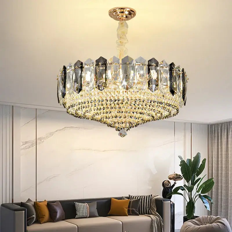 Gold Duplex Crystal Chandelier