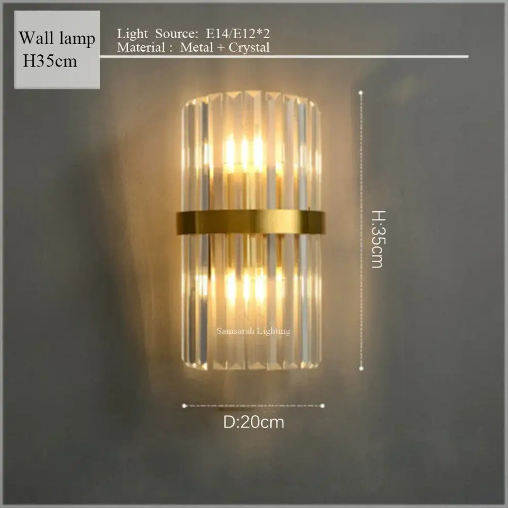 Gold Crystal LED Chandelier Oval 150cm