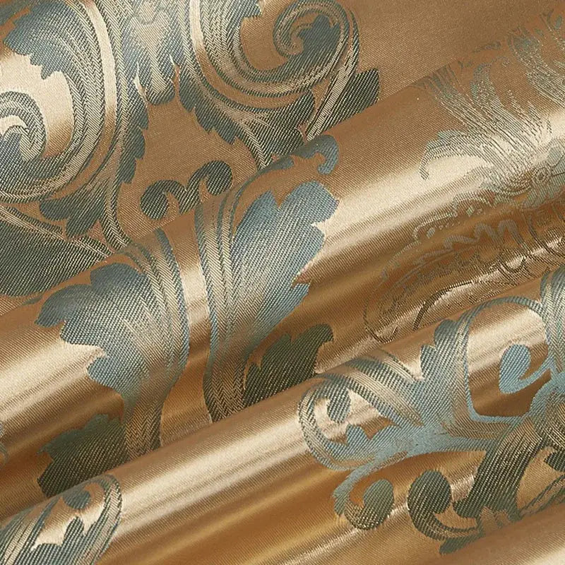 Teal Jacquard Satin Set