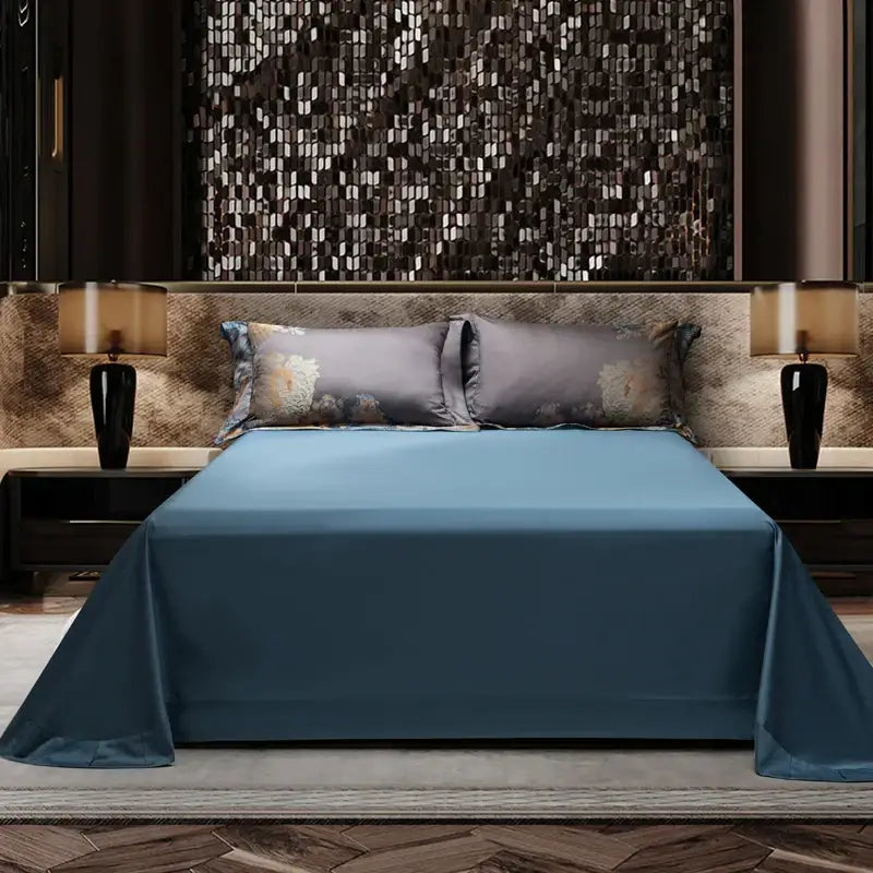 Gray Gold Jacquard Bedding