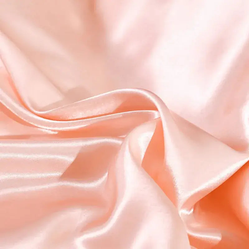 Peach Satin Duvet Set