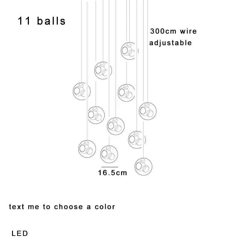 Amber Glass Sphere Dimmable Pendant Light