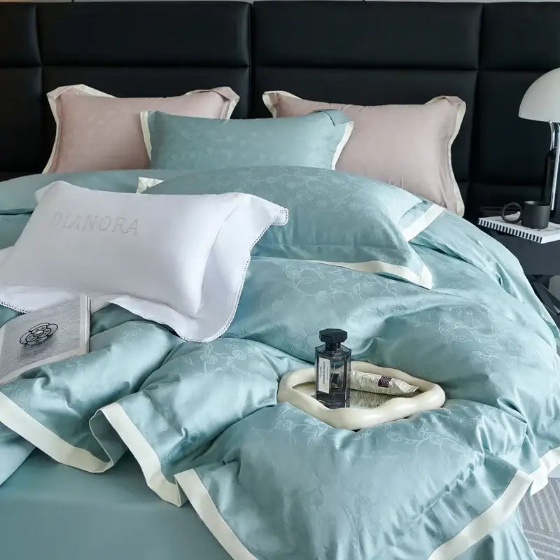 Blush Pink Jacquard Bedding