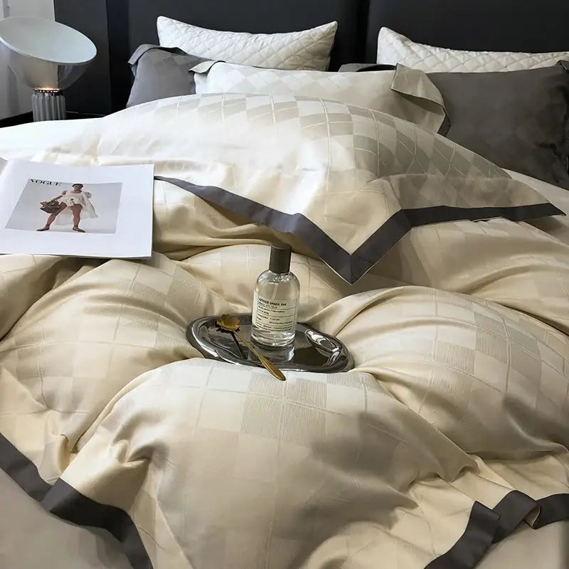 Blush Pink Jacquard Bedding