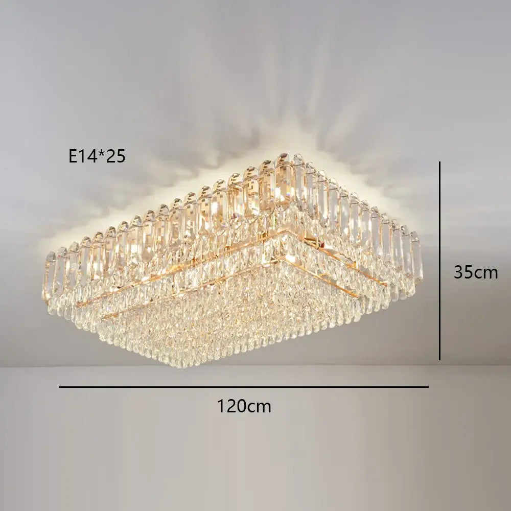 Gold LED 120cm Wall Lamp