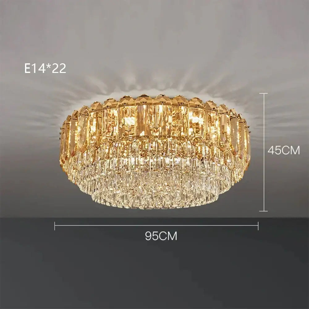 Gold LED 120cm Wall Lamp
