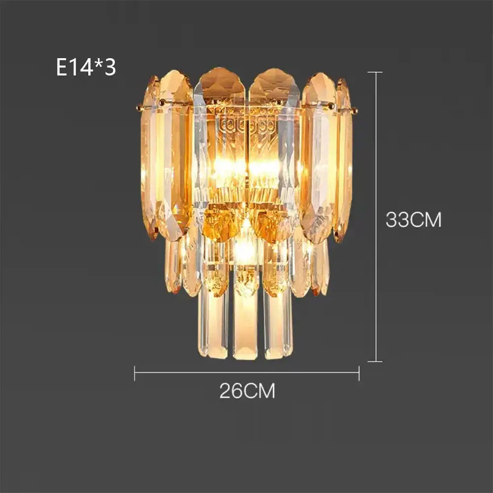 Gold LED 120cm Wall Lamp