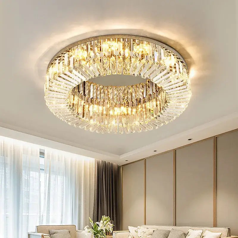 Warm Light Crystal Ceiling Light